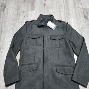 Ben Sherman Charcoal Military Jacket